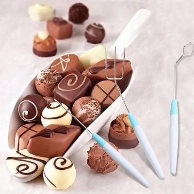 China 3 pcs durable simple easy nonstick home baking cake candy diy topping decoration cutting chocolate dipping tool for sale