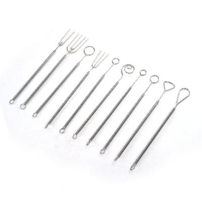 China Factory wholesale viable low price new design kitchen baking fork 10pcs metal diy cake decorating fondant tool kit for sale