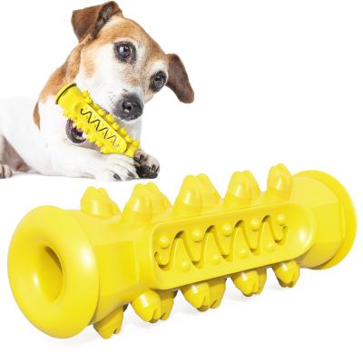 China 2020 Durable Dog Squeaker Puzzle Toothbrush Toys Durable Chewing Dog Toys Dental Brush Sticks For Dogs Small Pet for sale