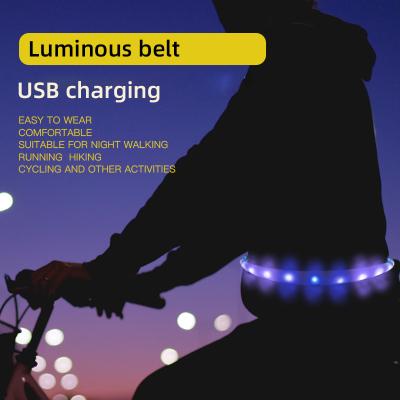 China With USB Remote Control Waterproof High Visibility Flashing Light Belt Led Posture Belt For Cycling Running for sale