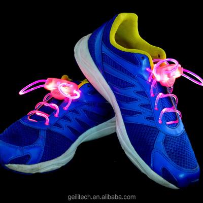 China LED light up factory directly supply cheap price led shoes laces high quality colorful led laces light up with battery for sale