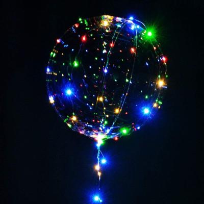 China Gift Toy Wholesale Luminous 8 Inch 12 Inch Party Led String Light Bobo Balloon for sale