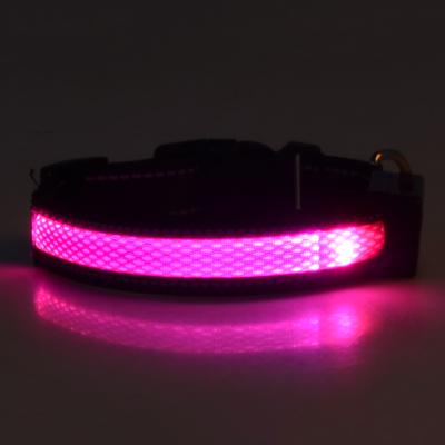 China Small viable MOQ wholesale refill led dog collar usb rechargeable for puppies for sale