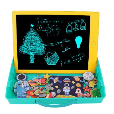 China Eco-friendly Non-Toxic Paperless Writing Tablet Digital 11 Inch Kids Drawing Tablet Desktop Notepad Note Writing Board with Magnetic Puzzles for sale