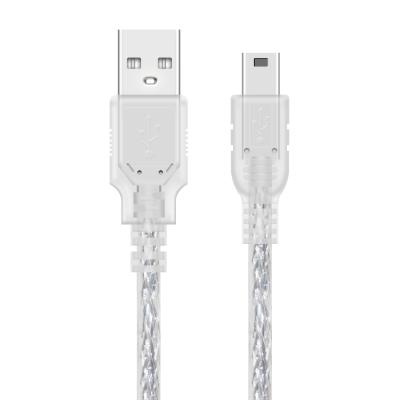 China Camera Custom Factory Braided Mini USB Cable Shielded 2.0 High Speed ​​Cable, Mini USB Data Extension Cable, USB Charging Cable for sale