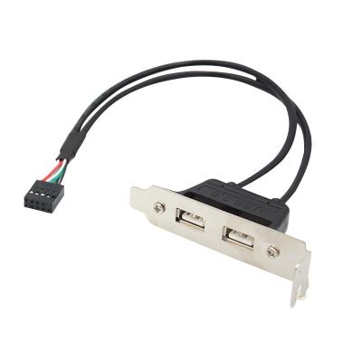 China COMPUTER 2 High Quality Left Usb2.0 Front Panel Bracket Cable for sale