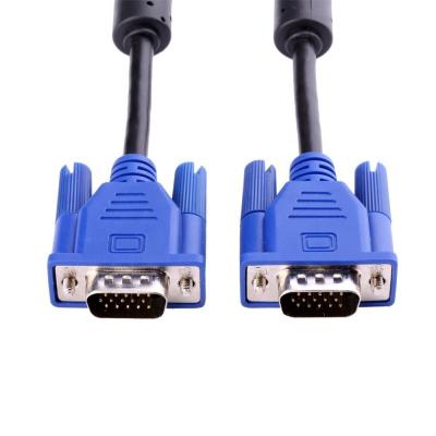 China COMPUTER 1.5M SVGA VGA Cable Video Coaxial Monitor Attach HD15 Male To Male With Ferrite For HDTV Projector for sale