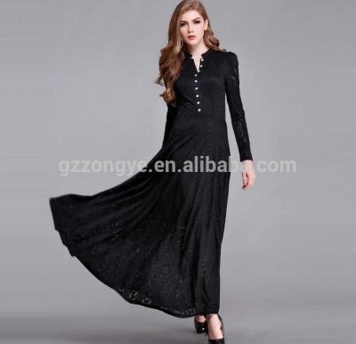 China Antistatic Long Sleeve Maxi Dress Chiffon Maxi Dresses Clothing Factories In China for sale