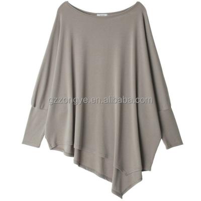 China Anti-pilling women personalized simple loose fitting blouse / clothes tops for sale