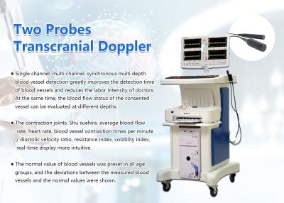 China Portable Type Dual Channels Transcranial Doppler Equipment for sale