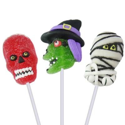 China Natural Creative Flavor Candy Fruit Jelly Pop Pop Lollipop Dummy Scary Candy For Halloween for sale