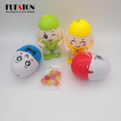 China New normal creative plastic egg with surprise toy inside jelly bean egg plastic surprise for kids for sale