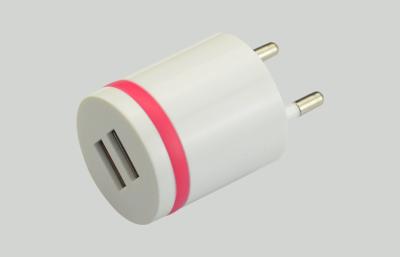 China EU 5v 2a Dual USB Car charger With New Design ,Wall Charger For Iphone for sale