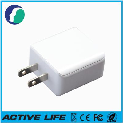 China Foldable Flat Plug Dual USB power supply , USB Charger For Mobile / SamSung for sale