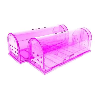 China Viable Reusable Mouse Trap Cage No Touch Kill Live Large Mice Rat Catch Friendly Traps Clamshell Mousetrap for sale