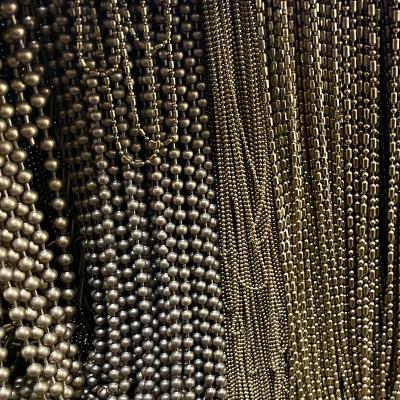 China Fashion Wholesale 1.2mm Gold Ball Chains Silver Colored Hypoallergenic Stainless Steel Ball Bead Chain for sale