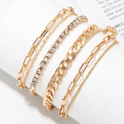 China CUBAN Jewelry Women Chain With Initials Gold Body Jewelry Anklets Jewelry Anklets Foot Chain for sale