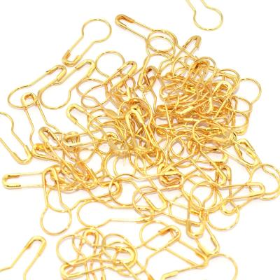 China Bulb Pin Calabash Pin Wholesale Industrial Standard Iron Alloy Gold 28mm Durable Safety Pins For Garment Hang Tags for sale