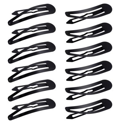 China ZiQingNing Style Metal Hair Clips Quick Snap Clip Snap Break European And American Metal Spring Clips for sale