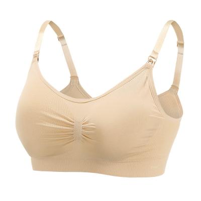 China Breathable Pregnancy Bra Sleeping Chamber Seamless Anti-Saggy Wireless Maternity Nursing Bra Plus Size Nursing Bra For Pregnant Women for sale