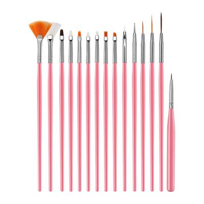 China 10Pcs NAIL Nail Tools Nail Brush Painting Drawing Coating Pen Nail Art Gel Polish Brushes for sale