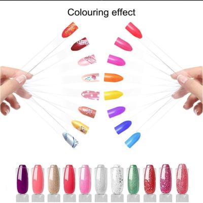 China 100 PCs Convenient Helix Shaped Care Gel Display Color Chart Manicure Nail Tip False Nail Polish for sale