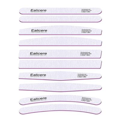 China Eco-friendly Dual Nail Folder 100/180 Professional Custom Logo Flat Emery Board Personal Nail File for sale