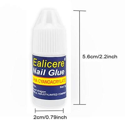 China Professional 3g Nail Salon Nail Glue Fast Curing Fast Curing Bottle For Gel Nail Tips for sale