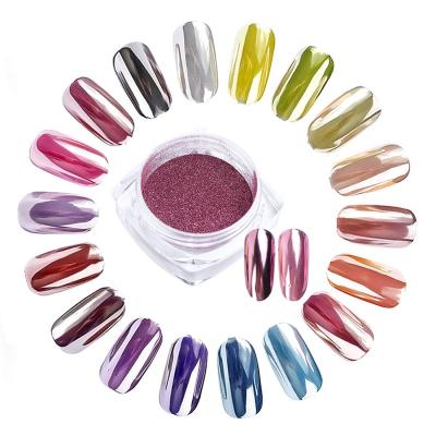 China Super Fashionable Metallic Mirror Shine Nail Sparkles Nail Art Chrome Powder Glitter Chrome Dust Manicure Nail Decoration for sale