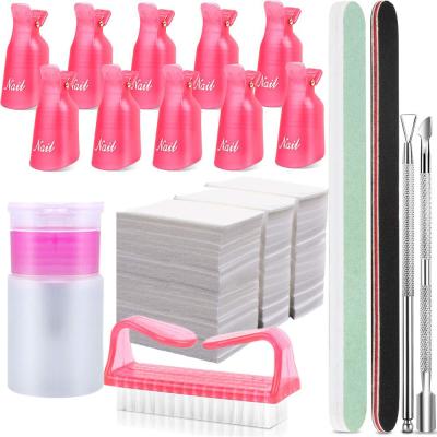 China Professional Finger Nail Manicure Sets Armor Removal Suit Tools Gel Polish Remover Nail Glue Bottle for sale