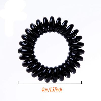 China Environmentally Friendly Fashionable Girls PVC Phone Rope Wire Hair Ties Hair Band Accessories Set for sale