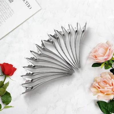 China Soft Metal Spring Platypus Alligator Beak Hair Sectioning Crocodile Hairpins Hair Clip For Decoration Pressing Clip for sale