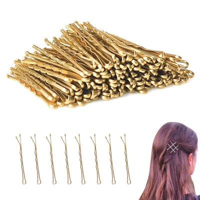 China Package 200pcs/bag Recyclable Hair Grabs Wave Base Policeman U Shape Thin Hair Clips Hair Pins Set For Decoration for sale