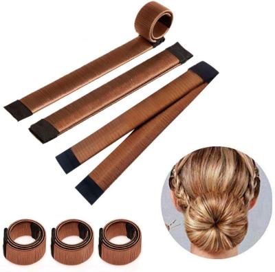 China Eco-friendly Magic Hair Bun Maker Fashion DIY Twist Donuts Hair Band Accessories Hair Bun Maker for sale