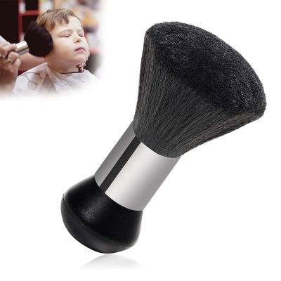 China Eco-friendly Fiber Hairdressing Barber Cleaning Hairbrush Salon Hair Sweep Brush For Hair Accessories Decorative Neck Care Brush for sale