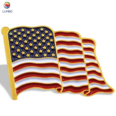 China Custom China Flag Badge Lapel Pin Soft Enamel Hard Enamel With Silk Print Epoxy for sale