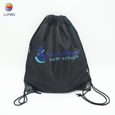 China Customized Eco - Friendly 210D Polyester Drawstring Bag For School Swimming for sale