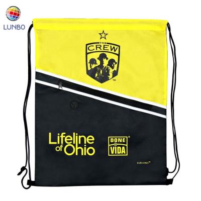 China High Quality Promotional Eco-friendly Polyester Drawstring Bag / Custom Two Tone Drawstring Bag for sale