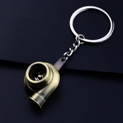 China Hot Selling Key Chain 3D Car Accessories Alloy Turbo Metal Fashion Souvenir Key Chain for sale