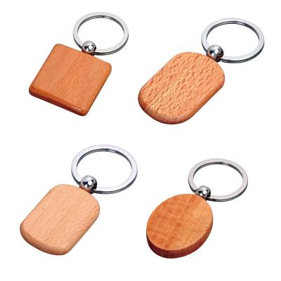 China Fashionable Wood Promotioan OEM Factory Price Wooden Keychains for sale