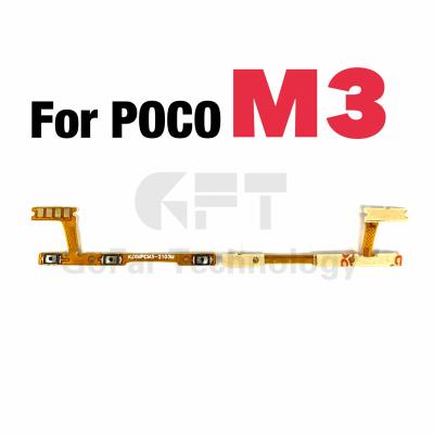 China New Compatible For Xiaomi Poco X3 Poco M3 Power Button On Off Volume Switch Flex Cable GFT Connector for sale