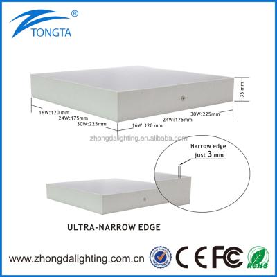 China Aluminum Alloy Factory Price Lamp Aluminum Body Material Square 16W 18w 24w CE/3C/BIS/FCC Approved Led Outdoor Panel Light for sale