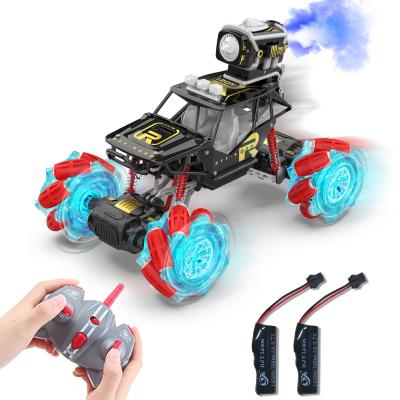 China Best Gift Idea RC Car Remote Control Cars, Drift Off Road Stunt Truck 2.4GHz 4WD High Speed ​​Fast Double Sided 360 Rotating RC Trucks With Jet for sale