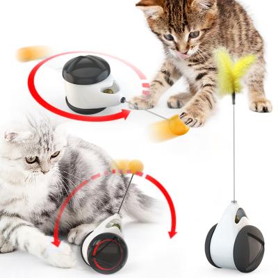 China Viable Rocker Swing Toys for Cats Kitten Interactive Balance Car Cat Chasing Toy With Catnip Funny Pet Products for sale