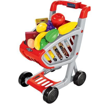 China The Most Popular Toy For Children , Kids Supermarket Role Play Cart Fruit Set Toys 001 for sale