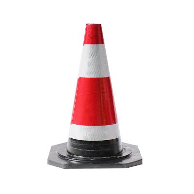 China Environmentally Friendly Material Road Safety Tape Road Safety Traffic Cone 700mm Folding Traffic Road Cone for sale