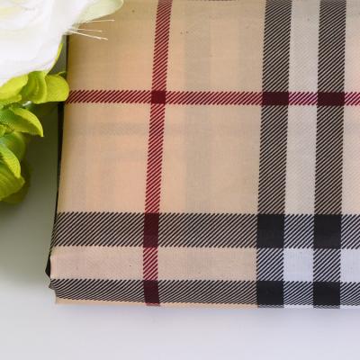 China Waterproof Custom Plaid Polyester 300T Scottish Classic Taffeta Fabric Print For Jacket Lining Fabric for sale