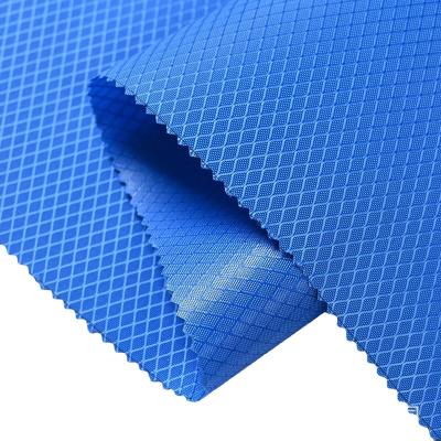 China ULY custom colorful waterproof coated waterproof manufacturers diamond grid polyester oxford fabric for bags and backpacks for sale