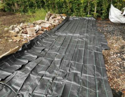 China NEW PP MATERIAL 2Mx10M 100% WEED CONTROL MULCH RESISTANT MEMBRANE FABRIC GARDEN WALKWAY GROUND LANDSCAPE FABRIC for sale