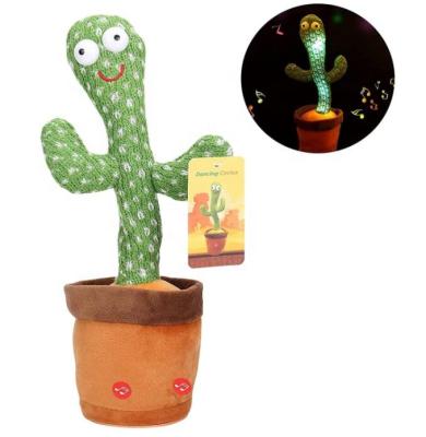 China 2021 Hot Selling Dancing Cactus Singing Saxophone Plush Toy Soft Stuffed Toys Recording Toy Electric Dancing Cactus Stuffed Toy for sale